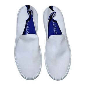 Rothy's The Original Slip On Minimalist Sneakers  Bright White Size 9